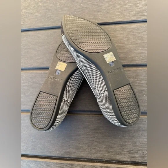 Rothy's The Point ll Grey Mist Cap Toe Women's Flats - Picture 5 of 5